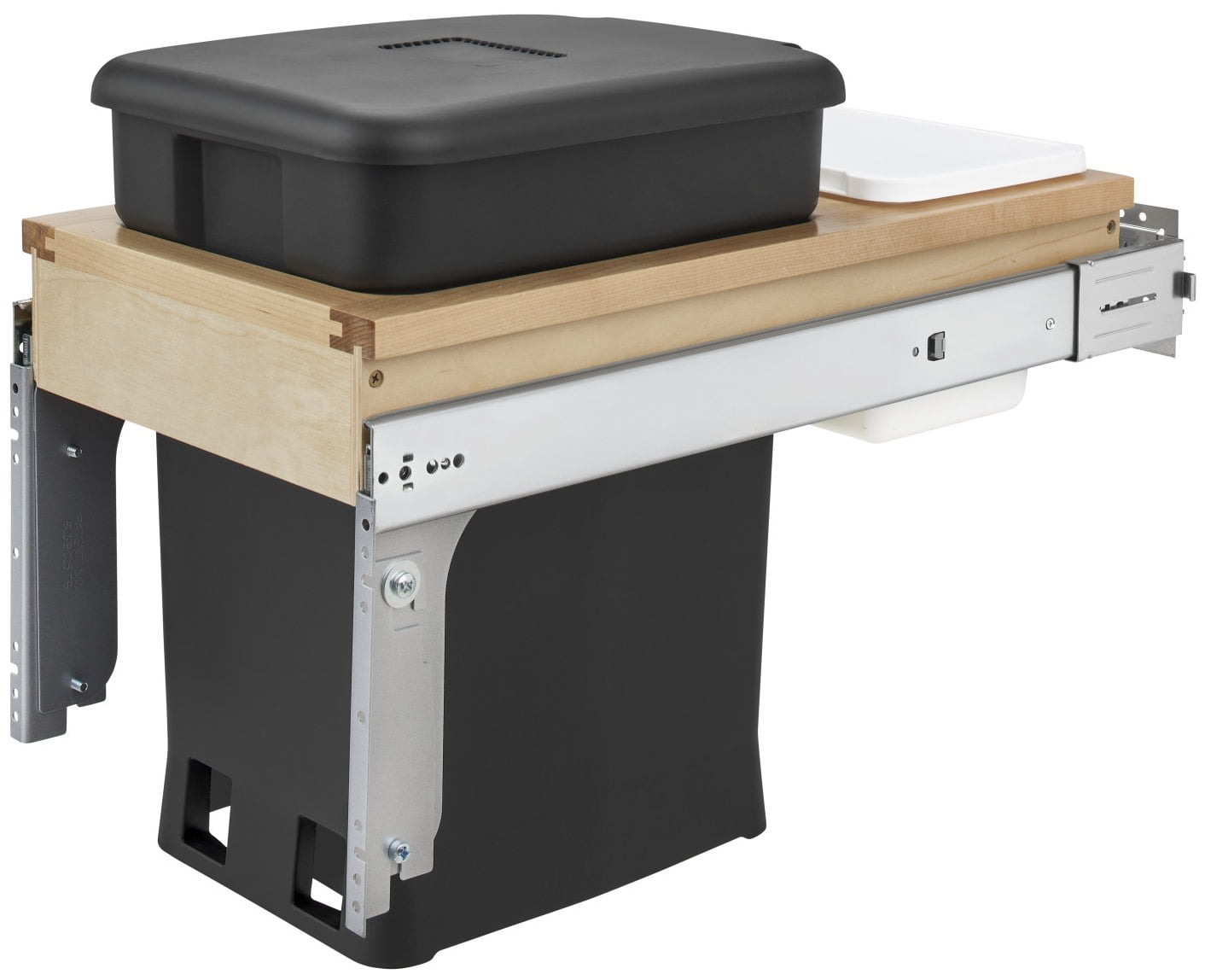 RevAShelf 4Wctm12Ckscdm1 4Wctm Series Top Mount Double Bin Trash Can