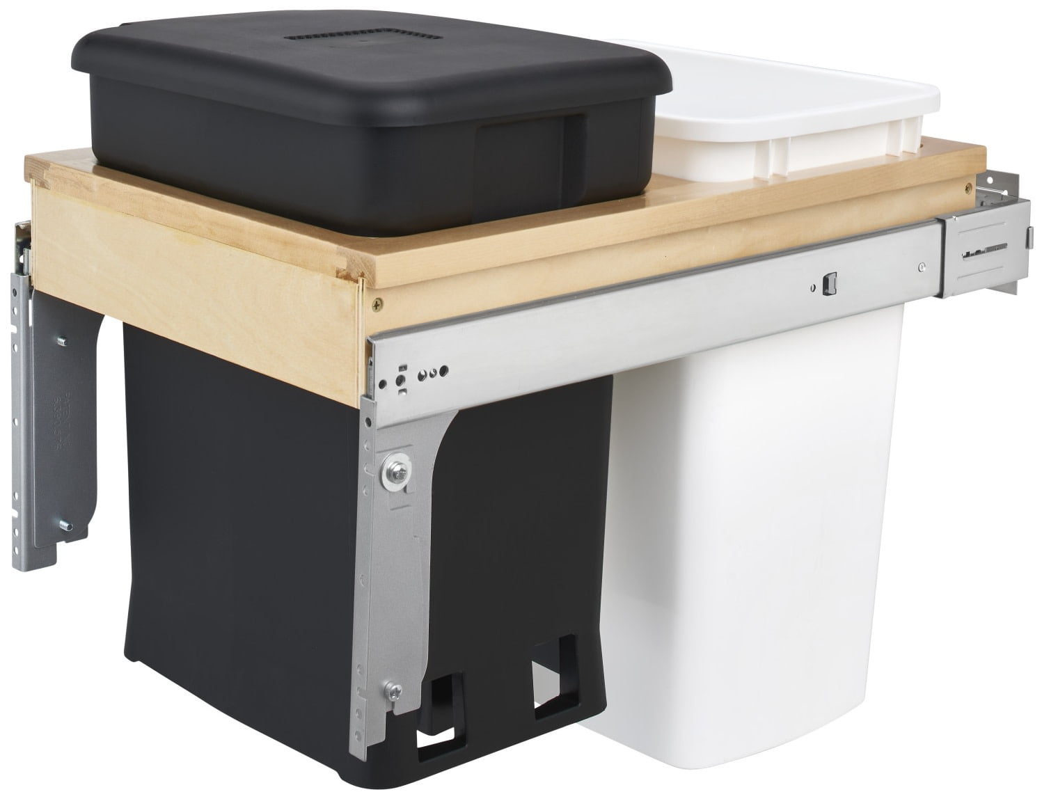 RevAShelf 4Wctm18Ckscdm2 4Wctm Series Top Mount Double Bin Trash Can