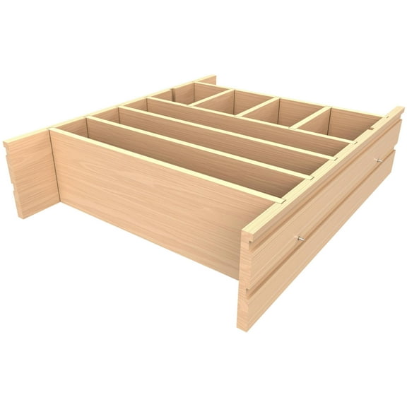 Rev-A-Shelf 4Wdiv-30-1 Wood Classics 24-3/4" Deep Drawer Divider System - Maple