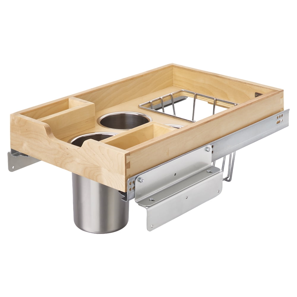 Rev-A-Shelf Wood Base Cabinet Pullout Organizer W/ Soft-Close