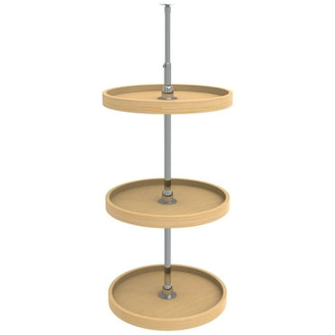 Rev-A-Shelf 4Wls073-18-536 Wood Classics 3 Tier Shelf 18" Full Circle Lazy Susan - Maple