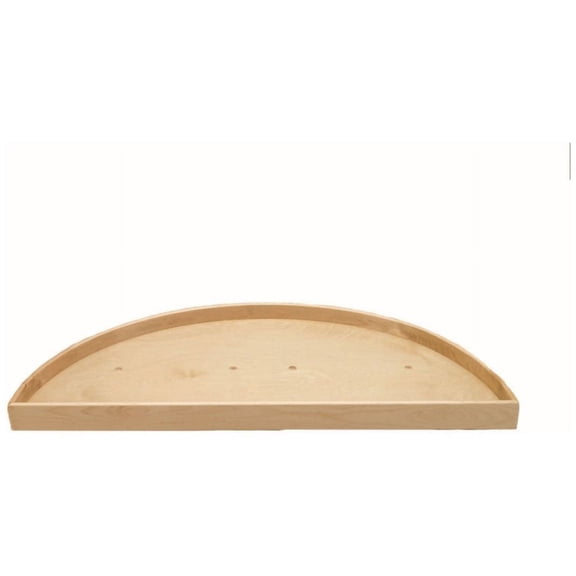 Rev-A-Shelf 4WLS801-32-52 Wood Classics 32" Wood 1 Shelf Half Moon Blind Corner Lazy Susan