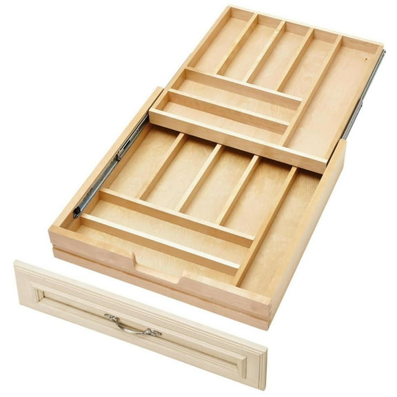 Rev-A-Shelf 4Wtcd-24H-1 Wood Classics 21" Wood Base Cabinet Two-Tier Replacement Drawer