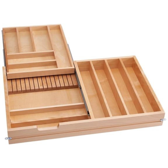 Rev-A-Shelf 4WTCD-36HSC-1 Wood Classics 33"W Base Cabinet Kitchen Two Tier Full Drawer Box