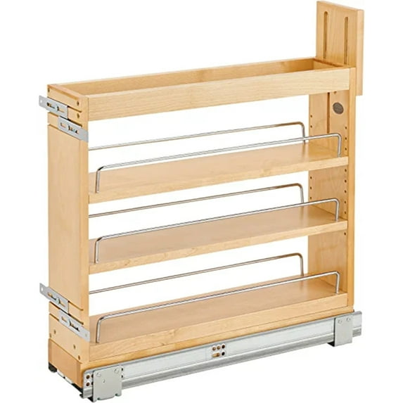 Rev-A-Shelf 5" Door/Drawer Base Soft-Close Cabinet Organizer, 448-BDDSC-5C