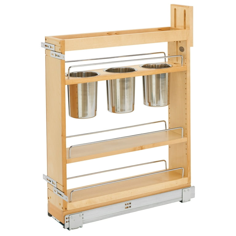 Pull Out Spice Rack Organizer for Cabinet, 5 Inch Wide Spice Cabinet  Organizer 