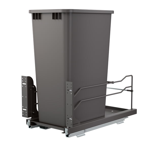 Rev-A-Shelf 50 Quart Pullout Waste Container Trash Can w/ Soft-Close Slides