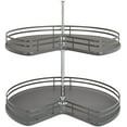 thumbnail image 1 of Rev-A-Shelf 53472-32FOG-1 Contemporary Double 2 Tier 32" Kidney Shaped Lazy Susan - Grey, 1 of 7
