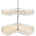 thumbnail image 1 of Rev-A-Shelf 53472-32MP-1 Contemporary Double 2 Tier 32" Kidney Shaped Lazy Susan - Maple, 1 of 7