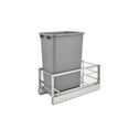 thumbnail image 1 of Rev-A-Shelf - 5349-1550DM-117 - Single 50 Qt. Pull-Out Brushed Aluminum and Silver Waste Container, 1 of 5