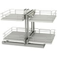 thumbnail image 1 of Rev-A-Shelf 53PSPE-18SC-GR Modern 32-5/8"W Soft Close Pull Out Swivel Two Tier 4 Shelf, 1 of 7