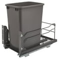thumbnail image 1 of Rev-A-Shelf 53WC-1535SCDM-113 35 Qt Pullout Waste Container Trashcan, Gray, 1 of 9