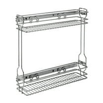 Rev-A-Shelf 548-06CR-1 2 Tier Side Mount Pull Out Steel Wire Organizer