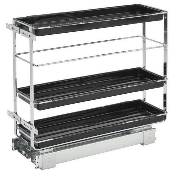 Rev-A-Shelf 548-Bc-8 Sink Classics 8" Wide Three Tier Pull / Slide Out Base Cabinet