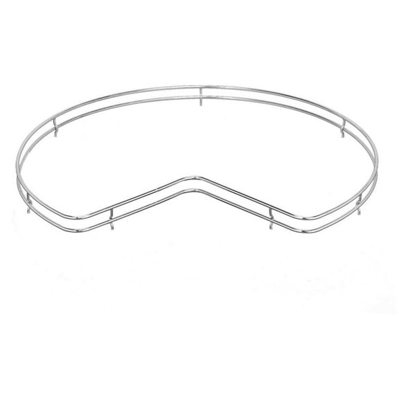 Rev-A-Shelf 5Lsf432 5Lsf 32" Wide Fence Rail For Kidney Shaped Lazy Susans - Chrome