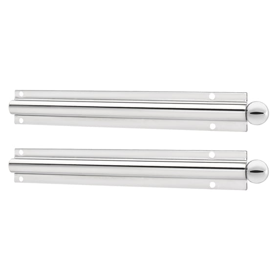 Rev-A-Shelf 6" Metal Closet Valet Clothes Rod, Chrome CVL-12-CR (2 Pack)