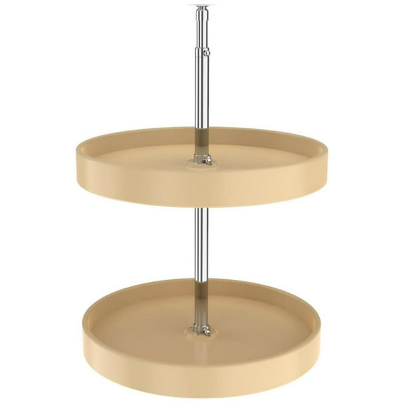Rev-A-Shelf 6012-18-52 Classic Double 2 Tier 18" Full Circle Synchronized Lazy Susan -
