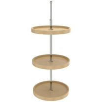 Rev-A-Shelf 6013-18-526 Classic Triple 3 Tier 18" Full Circle Lazy Susan - Almond