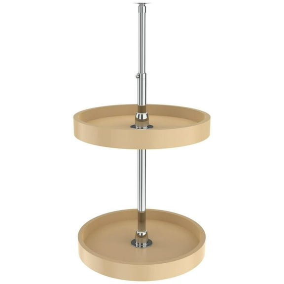 Rev-A-Shelf 6072-16-52 Classic Double 16" Full Circle 2 Tier Lazy Susan - Almond