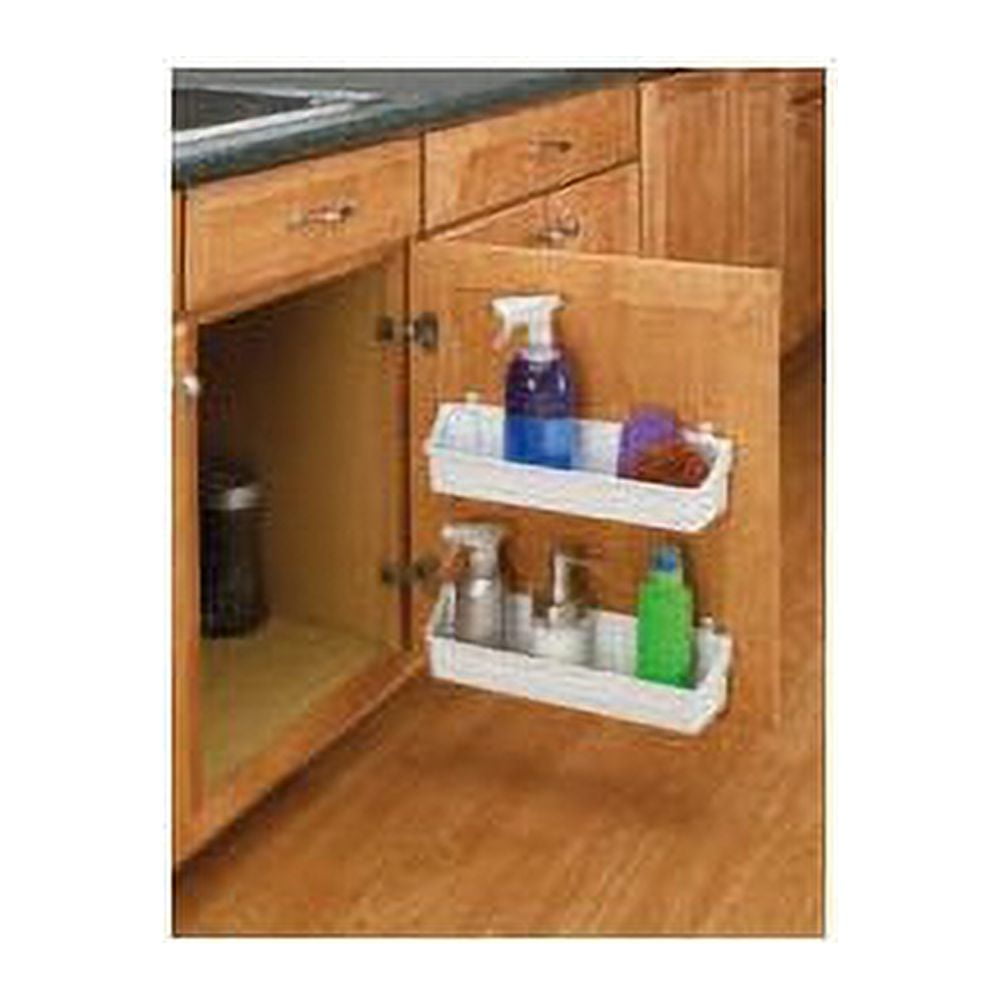 White Multi-Polymer Door or Wall Mount Storage Organizer