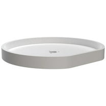 Rev-A-Shelf 6271-20-52 Classic 20" Polymer D Shaped Lazy Susan Shelf  - White