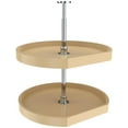 thumbnail image 1 of Rev-A-Shelf 6272-22-52 Classic 2 Tier 22" D Shaped Flat Side Lazy Susan - Almond, 1 of 6