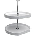 thumbnail image 1 of Rev-A-Shelf 6272-22-52 Classic 2 Tier 22" D Shaped Flat Side Lazy Susan - White, 1 of 6
