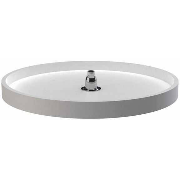 Rev-A-Shelf 6621-24-11-52 Classic 1 Shelf 24" Full Circle Lazy Susan - White