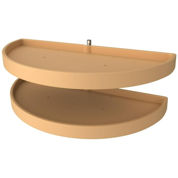 Rev-A-Shelf 6862-39-15-570 Ras Polymer Double 2 Tier 39" Half Moon Pivot Lazy Susan For