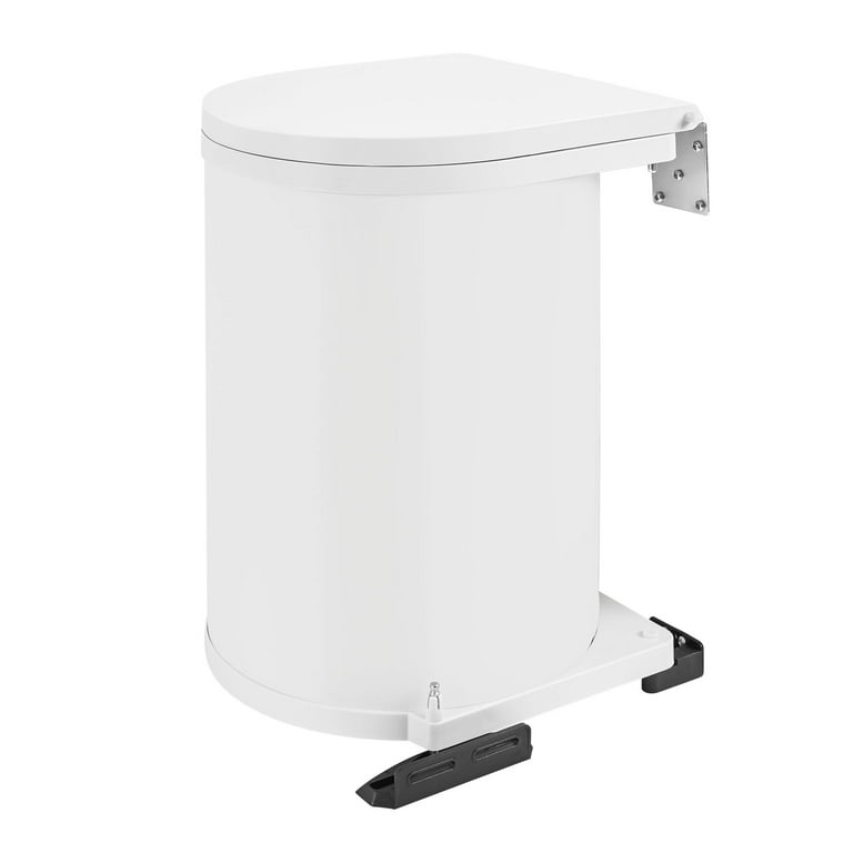 Rev-A-Shelf 15 Liter Pivot Out Waste Container White 8-010412-15