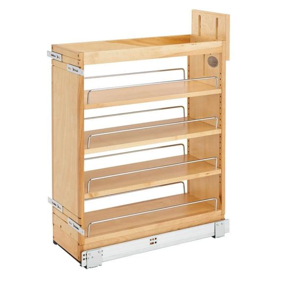 Rev-A-Shelf 8" Base Pullout Cabinet Storage Unit w/ Soft-Close, 448-BCSC-8C