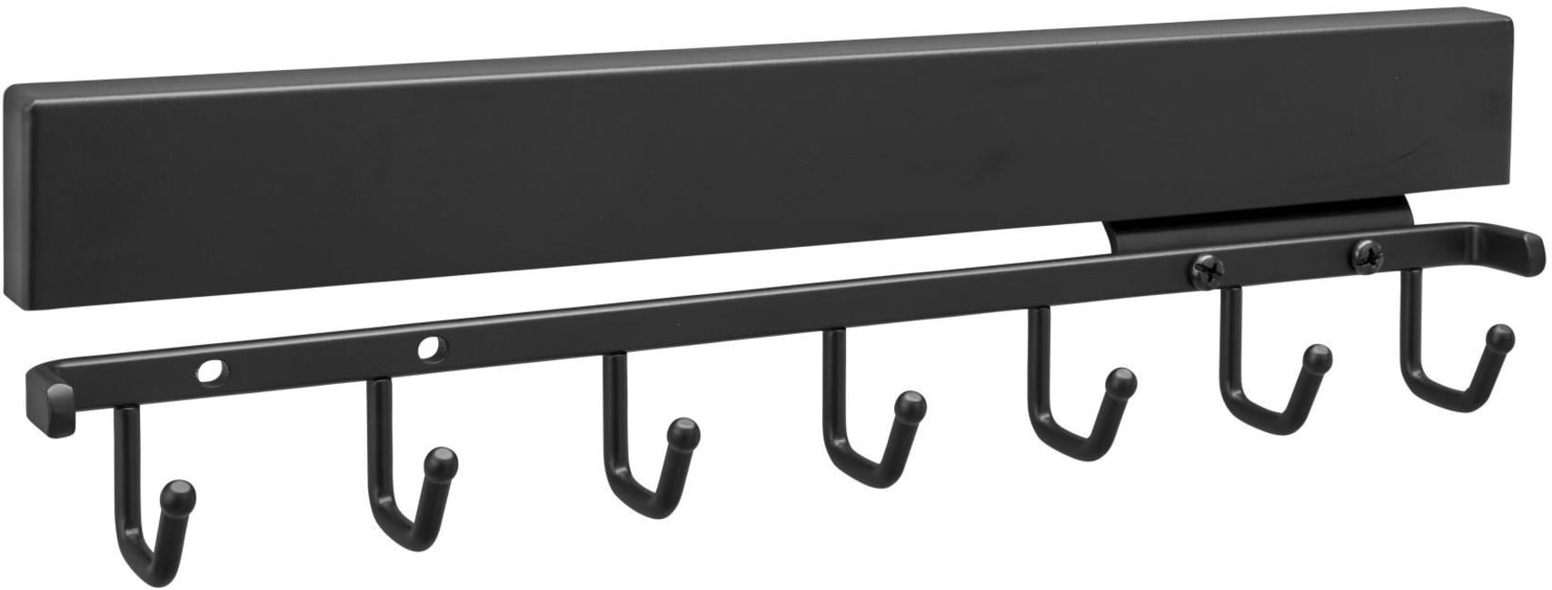 Sidelines Deluxe Slide Out Belt Rack - Closet Organization System With 7 Hooks
