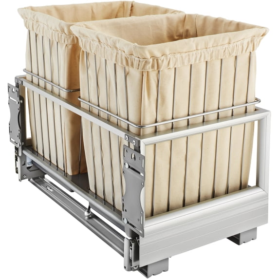 Rev-A-Shelf CH-241419-RM-217 Classic Closet 23-3/4"W Wire Frame Double Pull Out Laundry