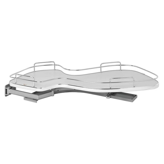 Rev-A-Shelf Contemporary Cloud Blind Right Cabinet Corner Organizer, Gray