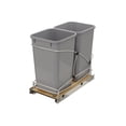 thumbnail image 1 of Rev-A-Shelf Double 27 Qt Pull Out Trash Containers, Gray, 54WC-1527SC-17-1, 1 of 11