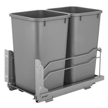 Rev-A-Shelf Sink Base Double Pull Out Waste Containers with 2 Bins ...