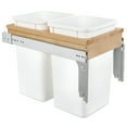 thumbnail image 1 of Rev-A-Shelf Top Mount Double Pullout Under Cabinet Trash Can, 27 Qt, 4WCTM-15DM2, 1 of 11