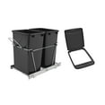 thumbnail image 1 of Rev-A-Shelf Double Pullout Trash Can 35 qt & Flip Top Bin Lid, 1 of 7