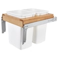 thumbnail image 1 of Rev-A-Shelf Top Mount Double Pullout Under Cabinet Trash Can, 35 Qt, 4WCTM-21DM2-495-FL, 1 of 8