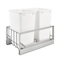 thumbnail image 1 of Rev-A-Shelf Double Pullout 35 Qt Trash Can with Soft-Close, 5349-18DM-2, 1 of 9