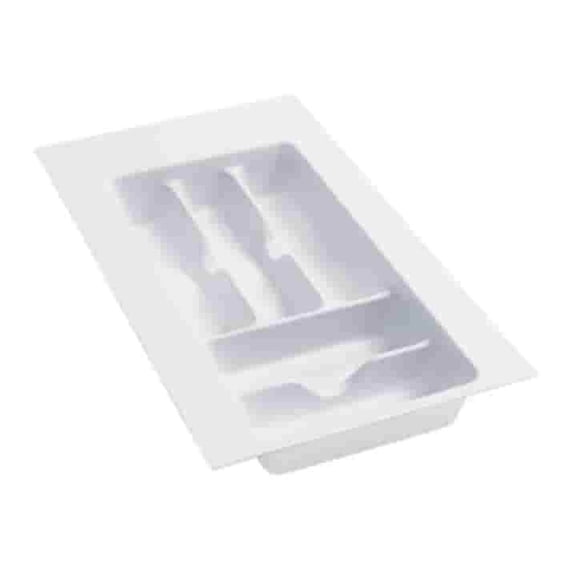 Rev-A-Shelf GCT-1W-52 Plastic Compartment Cutlery Tray Insert Organizer, White