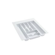 Rev-A-Shelf GCT-3W-52 Plastic Compartment Cutlery Tray Insert Organizer, White