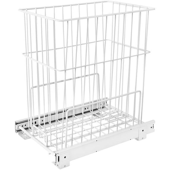 Rev-A-Shelf HRV-1220 S Pull-Out Hamper / Utility Basket - Wire-White