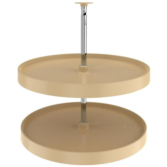 Rev-A-Shelf Ld-2062-24-1 Lazy Daisy Polymer Double 2 Tier 24"W Full Circle Ridged Bottom