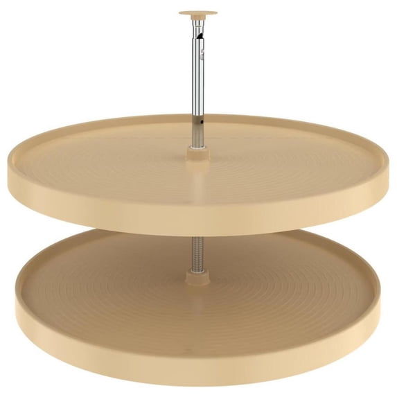 Rev-A-Shelf Ld-2062-32-1 Lazy Daisy Polymer 32" Full Circle 2 Shelf Lazy Susan Set -