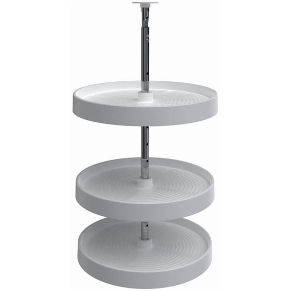 Rev-A-Shelf LD-2063-1836-11-1 Lazy Daisy Polymer Triple 3 Tier Shelf 18" Full Circle
