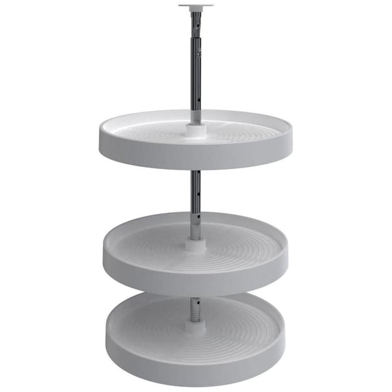 Rev-A-Shelf LD-2063-1836-11-1 Lazy Daisy Polymer Triple 3 Tier Shelf 18" Full Circle