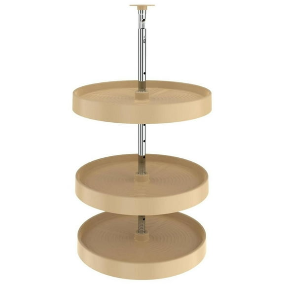 Rev-A-Shelf Ld-2063-1836-1 Lazy Daisy Polymer Triple 3 Tier Shelf 18" Full Circle Ridged