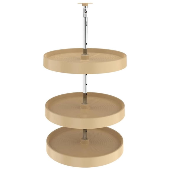 Rev-A-Shelf Ld-2063-1836-1 Lazy Daisy Polymer Triple 3 Tier Shelf 18" Full Circle Ridged