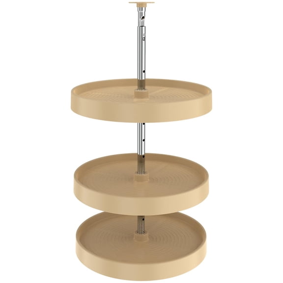 Rev-A-Shelf LD-2063-1836-15-1 Lazy Daisy Polymer Triple 3 Tier Shelf 18" Full Circle